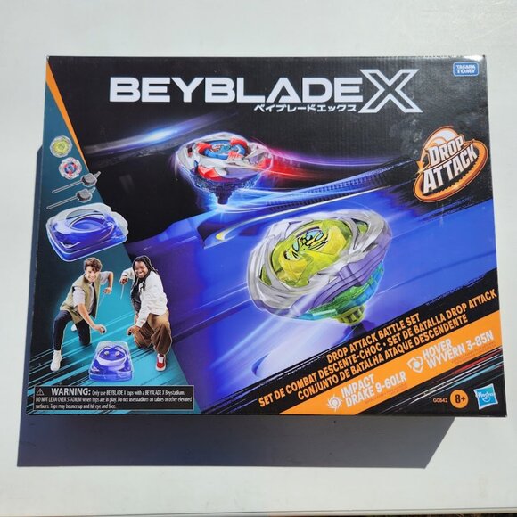 NEW Beyblade X Drop Attack Battle Set with Beystadium Arena 2 Takara Tomy Tops & - Picture 8 of 10